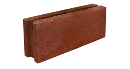 Блок бетонный рядовой гладкий Меликонполар СКЦ-2Р-14 красный, 380*80*140 мм фото