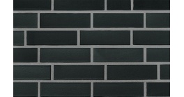 Клинкерная фасадная плитка Roben Faro Schwarz nuanciert Черный с оттенками гладкая, 240*71 мм фото